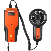 Vevor 4 in 1 Anemometer 100,8MPH Luftgeschwindigkeitsmesser 168x75x36mm Windmesser IP44 Windmessgerät Windstärkemesser MAX/MIN/AVG/CU-Windgeschwindigkeitsdaten Geschwindigkeitsmessgerät