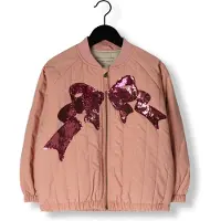 Konges Sløjd Mädchen Jacken Juno Sequin Bomber Jacket - Lichtroze - Größe 98