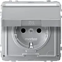 Merten SCHUKO-Steckdose alu MEG2312-7260