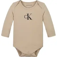 Calvin Klein Jeans Langarmbody "MONOGRAM LS BODY" für Babys bis 2 Jahre