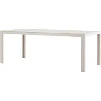 Ebuy24 Wetterbeständiger Gartentisch Mirko, beige, 205 cm breit, 205 cm tief, 74 cm hoch