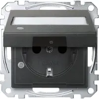 Merten SCHUKO-Steckdose m. Klappd., Ko.Licht u. MEG2313-0414