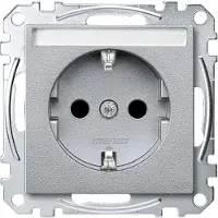 Merten SCHUKO-Steckdose mit Schriftfeld, BRS, MEG2302-0460