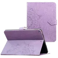 IMoshion Mandala Klapphülle für das Apple iPad 6 (2018) 9.7 Zoll / iPad 5 (2017) 9.7 Zoll / Air 2 (2014)/Air 1 (2013) - Lila