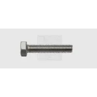 Swg 9685067 Sekskantsskruer M8 50 mm Udvendig sekskant DIN 933 Rustfrit stål A2 25 stk