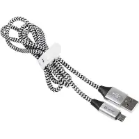 Tracer USB 2.0 AM - Micro-USB-Kabel 1,0 m, schwarz/silber