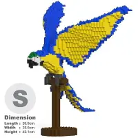 Jekca Bricks Blue-and-Gold Macaw 02S ST19MA04