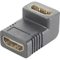 Speaka Professional SP-9564944 HDMI Adapter [1x HDMI-Buchse - 1x HDMI-Buchse] Schwarz vergoldete Ste