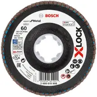 Bosch X-LOCK-Fächerschleifscheibe X551, Expert for Metal, K: 60, Scheibend.: 115 mm