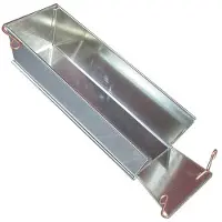 Gobel - Pasteten- oder Kastenform, aufklappbar - Weißblech - 300x100 mm außen / 285x90 mm innen H 75 mm - 120030
