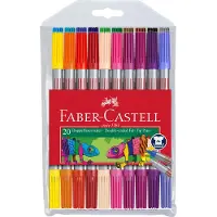 Faber-Castell Filzstifte - Doppel Dick/Dünn - 20 st. - Mehrfarbi - - One Size - Filzstifte