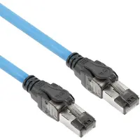 ACT Blau 25 Meter S/FTP CAT6A B2ca PoE++ 100W massives vorgefertigtes Installationskabel, RJ45 Stecker – Stecker, 25 m, Cat6a, S/FTP (S-STP), RJ-45, RJ-45, Blau