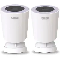 Calex Außen-Spotlight-Kamera x2, 2K, Bewegungserkennung, wasserdicht, Weiß