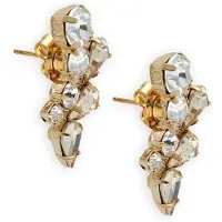 LOTT. gioielli Damen Schmuck Ce Sw Earpin Two Rows - Goudkleurig - Größe ONESIZE