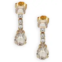 LOTT. gioielli Damen Schmuck Ce Sw Earring String W/ Teardrop S - Goudkleurig - Größe ONESIZE