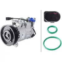 Hella 8FK 366 200-531 6SEU14C Klimaanlage Klimakompressor PAG 46 R134a für AUDI A4 Avant (8K5, B8) A6 Avant (4G5, 4GD, C7) A6 Avant (4F5, C6) Q5 (8RB)