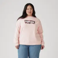 Levi's Levis Plus Sweatshirt "PL GR EVERYDAY CREW", mit Batwing-Logo mit Rosenprint