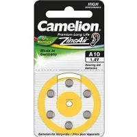 Camelion Zinc Air Celles 1.4V A10/ZL10, 6-pack, "no mercury"