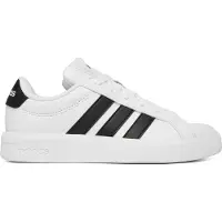 Adidas Sneaker SPORTSWEAR "GRAND COURT 3.0 KINDER UND TEENS", Mädchen, Gr. 40, cloud weiß, core schwarz, ftwr weiß, Synthetik, Textil, Schuhe Sneaker