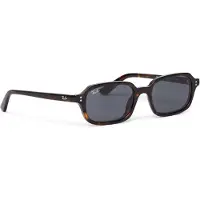 Ray-Ban RB4455 Zuri Unisex-Sonnenbrille Vollrand Quadratisch Kunststoff-Gestell, braun