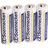 Soennecken Batterie 80003 Mignon AA LR6 1,5 V 8 St./Pack