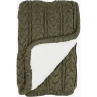 Vinter & bloom Cuddly Decke, Dusty Olive