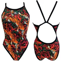 Turbo Tiger Roses Revolution Badeanzug
