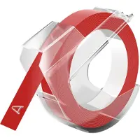 Dymo Prägeband glänzend rot