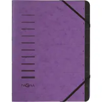 Pagna Ordnungsmappe A4 7 Fächer aubergine 1-7