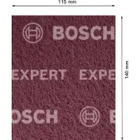 Bosch EXPERT N880 Vliespad, 115x140mm, Sehr feines AlOx