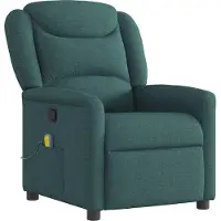 Syfax Massagesessel Dunkelgrün Stoff