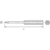Bernstein 6-TX15-50 Torx-Bit HRC-Stahl hochlegiert C 6.3 6 St.