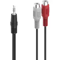Hama Audio-Adapter 2x Cinch-Kupplung 3,5-mm Klinke Stereo