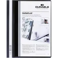 Durable Präsentations-Sichthefter DURAPLUS extrabreit, PVC-Hartfolie, 25 Stück, schwarz