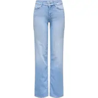 ONLY Straight-Jeans "ONLBLUSH MID STRAIGHT DNM REA828 NOOS" mittlere Leibhöhe, gerade Beinform, helle Waschung