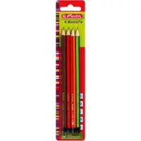 Herlitz Bleistift Scolair H,HB,B,2B VE=4 Stück