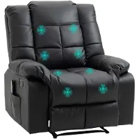 HOMCOM Massagesessel Fernsehsessel mit Liegefunktion 8 Massagepunkte