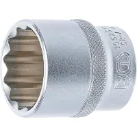 Bgs Steckschlüssel-Einsatz Zwölfkant Antrieb Innenvierkant 12,5 mm (1/2") SW 28 mm