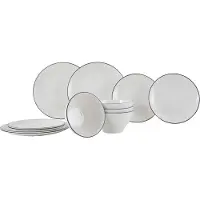 Gimex - Linea Line - Essgeschirr - Blau - 12-teilig