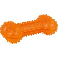 Kerbl Knochen ToyFastic befüllbar, orange 13x6x4,5cm