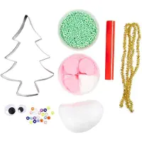 Creativ Company Mini-Hobby-Set Bildhauerei, Weihnachtsbaummonster, verschiedene Farben, 1 Box