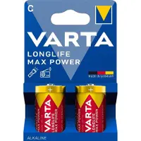 Varta MAX TECH 2x Alkaline C, Einwegbatterie, C, Alkali, 1,5 V, 2 Stück(e), Gold, Rot