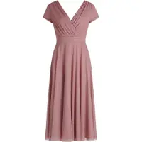 Vera Mont Cocktailkleid im Glitzer-Look in Silver/Rosé | Gr.: 44