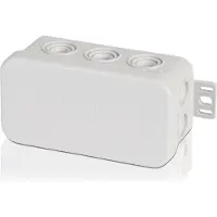 F-tronic Verteilerdose, 85x44x40 mm, 10 Einführungen, grau, 10 Stück