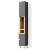 Vicco Badschrank Aquis Anthrazit 30 x 190 cm, Model 36073