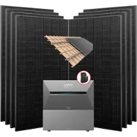 Anker 3640W Balkonkraftwerke Solarbank E2700 3 Pro mit smart meter und 1 BP2700 Erweiterungsbatterie mit Halterung für Dachziegel