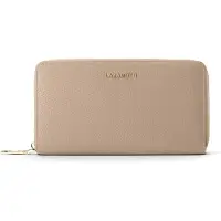 Lazarotti Leder Geldbörse Bologna Leather Zip Around Wallet With 16 Card Slots Sand beige
