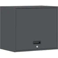 vidaXL Wandschrank für die Garage mit Gasdrucklift-Tür Anthrazit