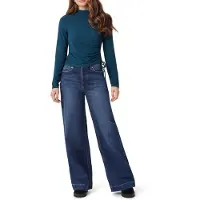 Scotch & Soda Mock Neck Top Reflecting Pond Größe: M | Longsleeves Outlet | Damen