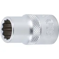 Bgs Steckschlüssel-Einsatz Zwölfkant Antrieb Innenvierkant 12,5 mm (1/2") SW 1/2"